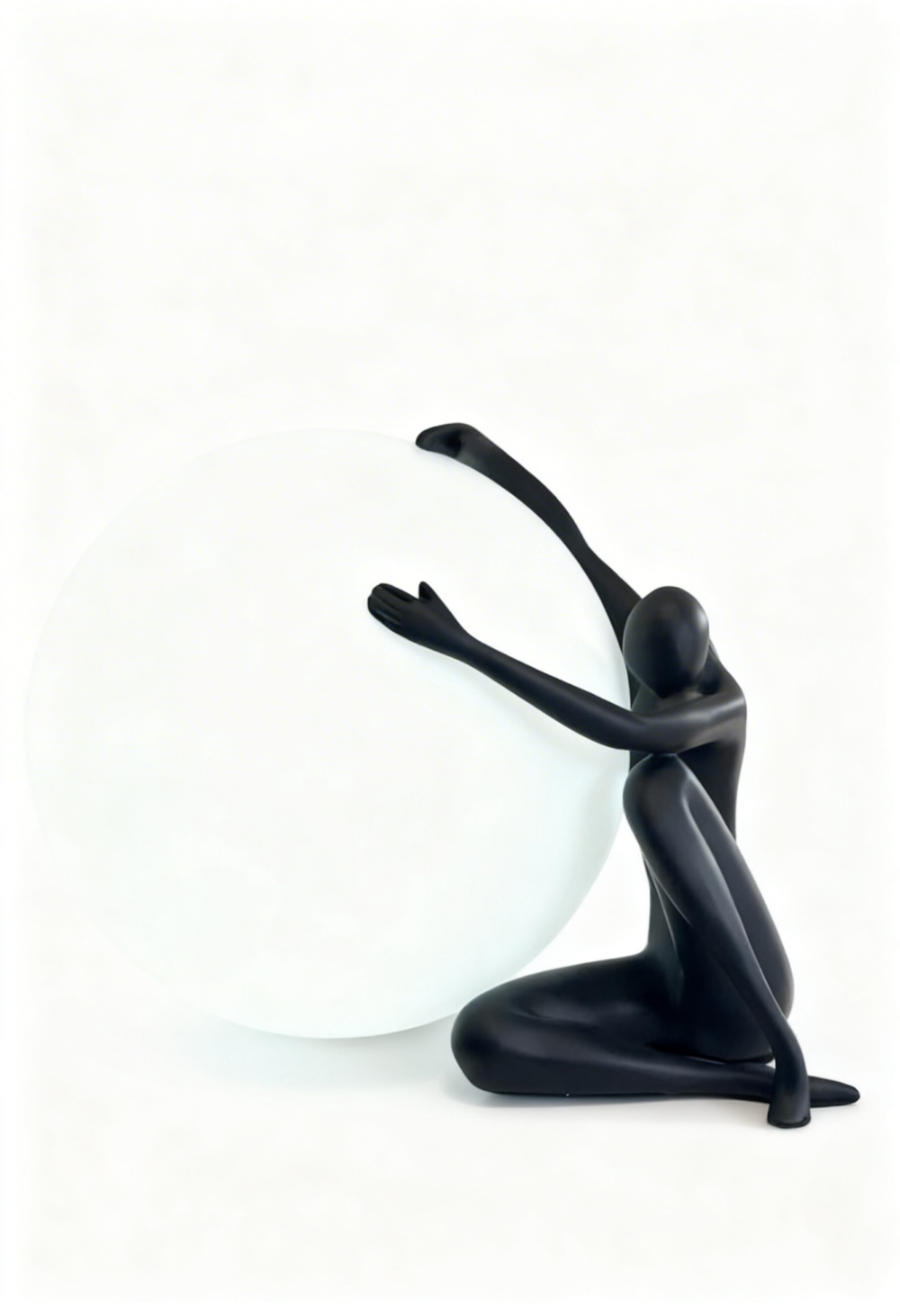 Lampe de salon silouette femme 53x53cm décor