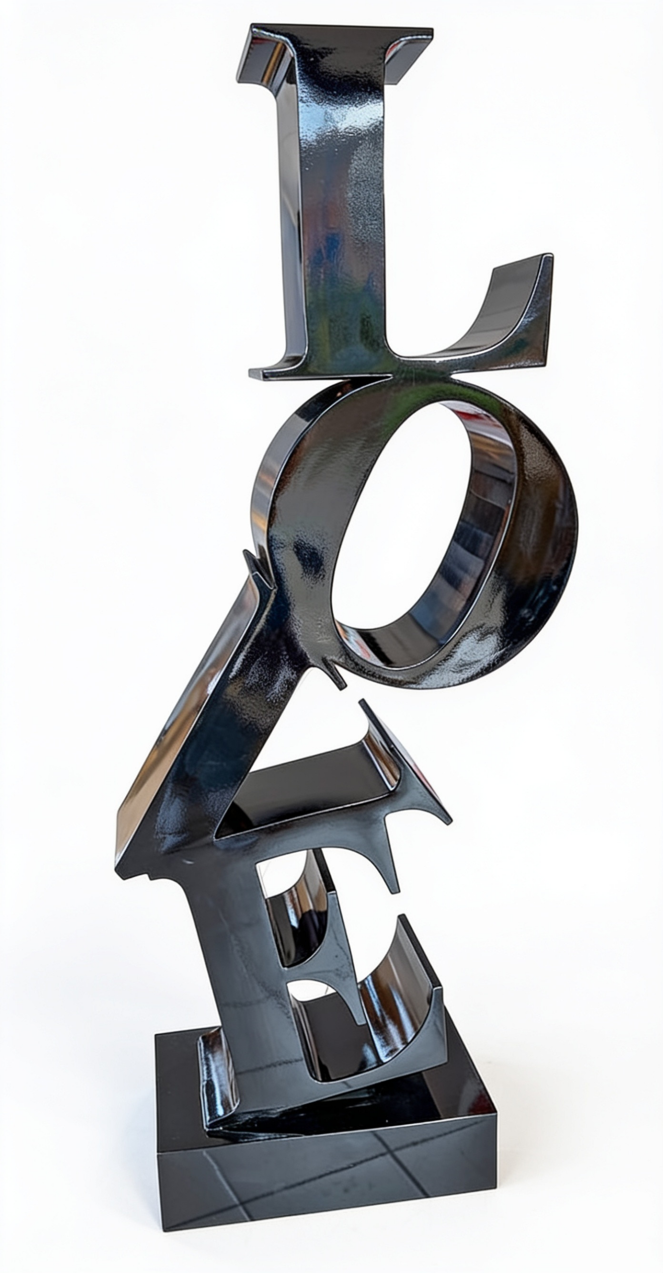 Sculpture LOVE vertical design moderne 2 m ArtHome