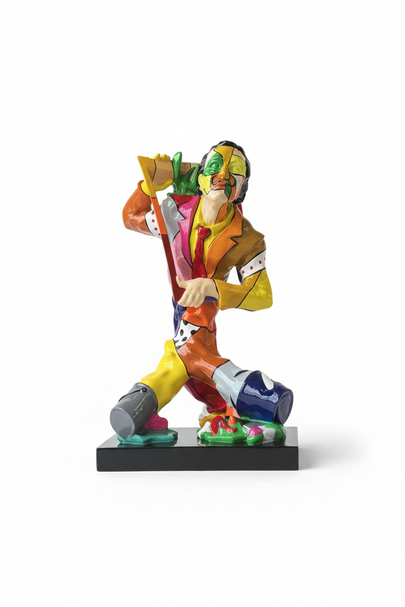 Sculpture Dali colorée 60cm décor
