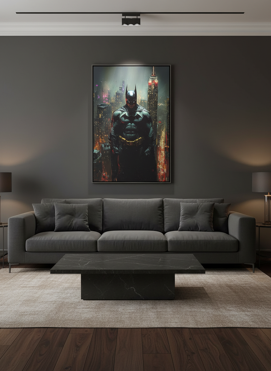Tableau encadré BATMAN 150x100cm Salon