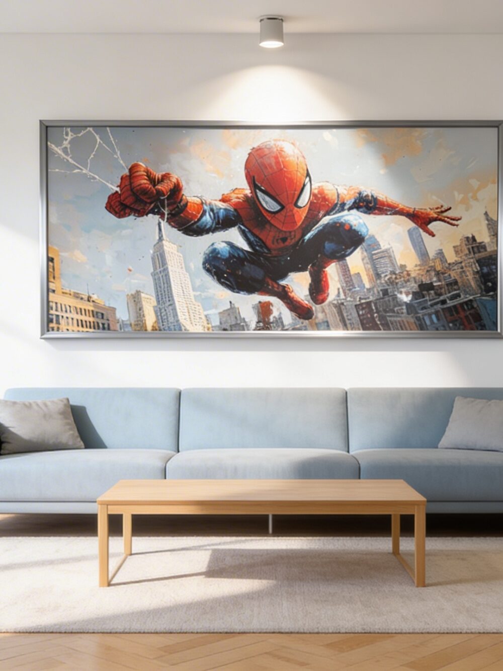 Tableau encadré SPIDERMAN 100x200cm Salon