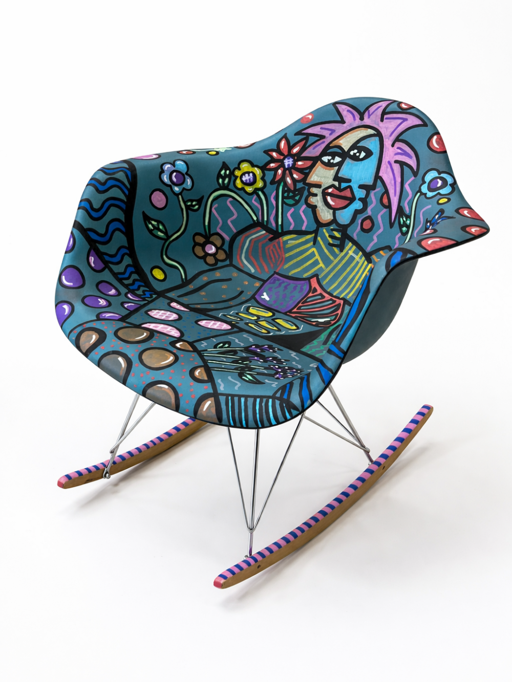 Chaise artistique peinte à la main | Van Mulukom