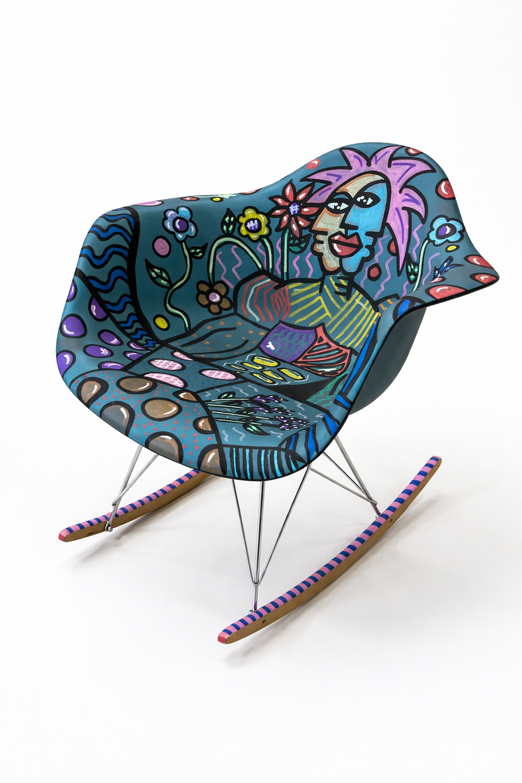 Chaise artistique peinte à la main | Van Mulukom