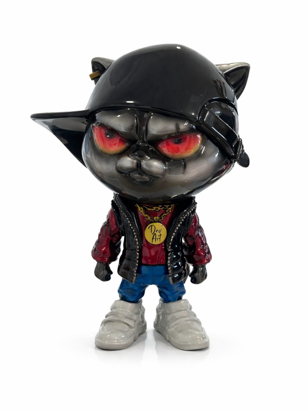 Sculpture Urban Cat 30 cm – DAV’ART | Statue design contemporaine