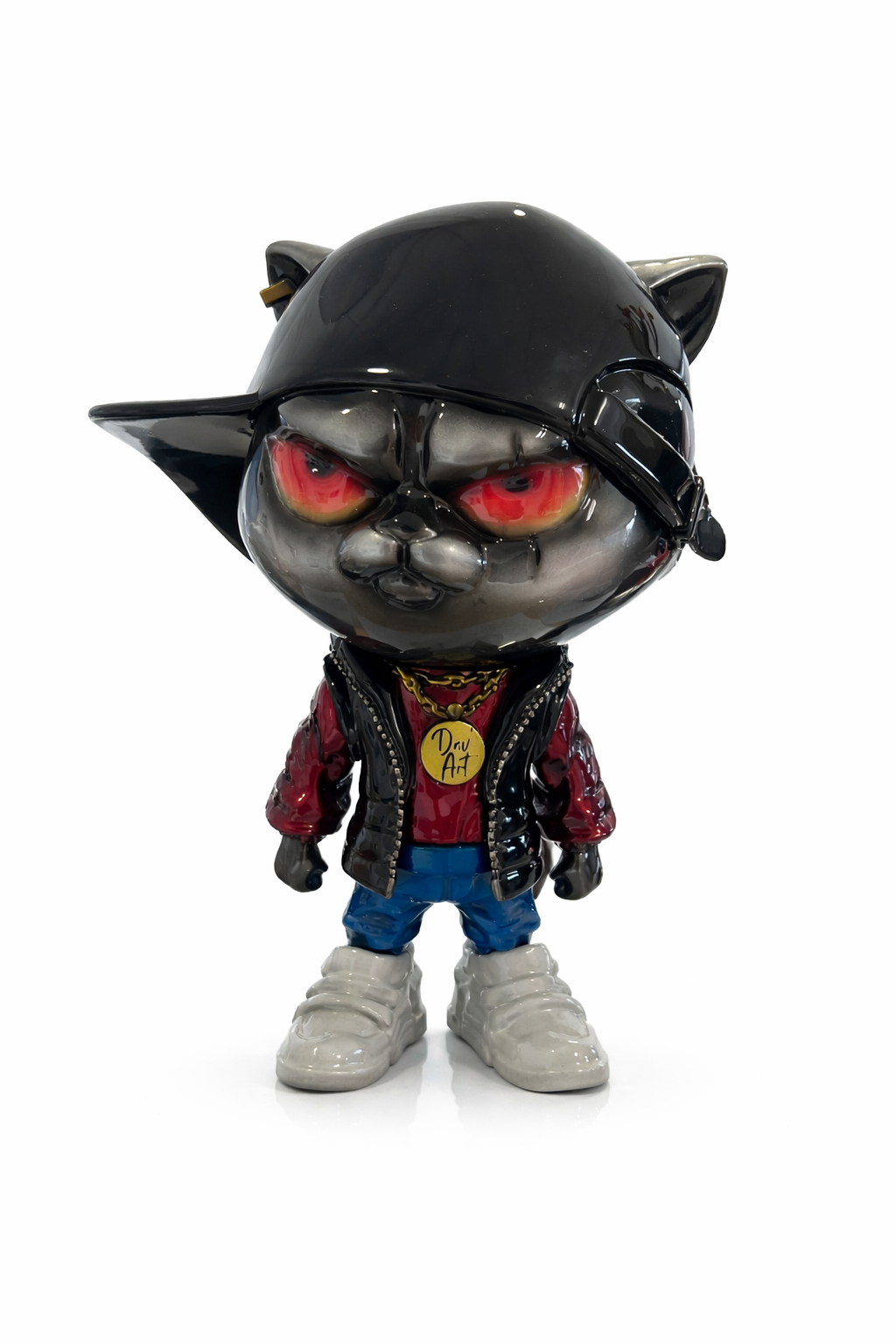 Sculpture Urban Cat 30 cm – DAV’ART | Statue design contemporaine