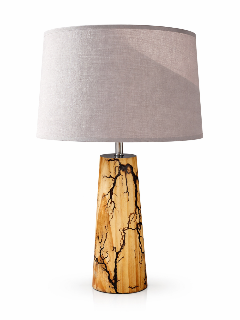 Lampe de table en bois Fractale – Luminaire Design Unique