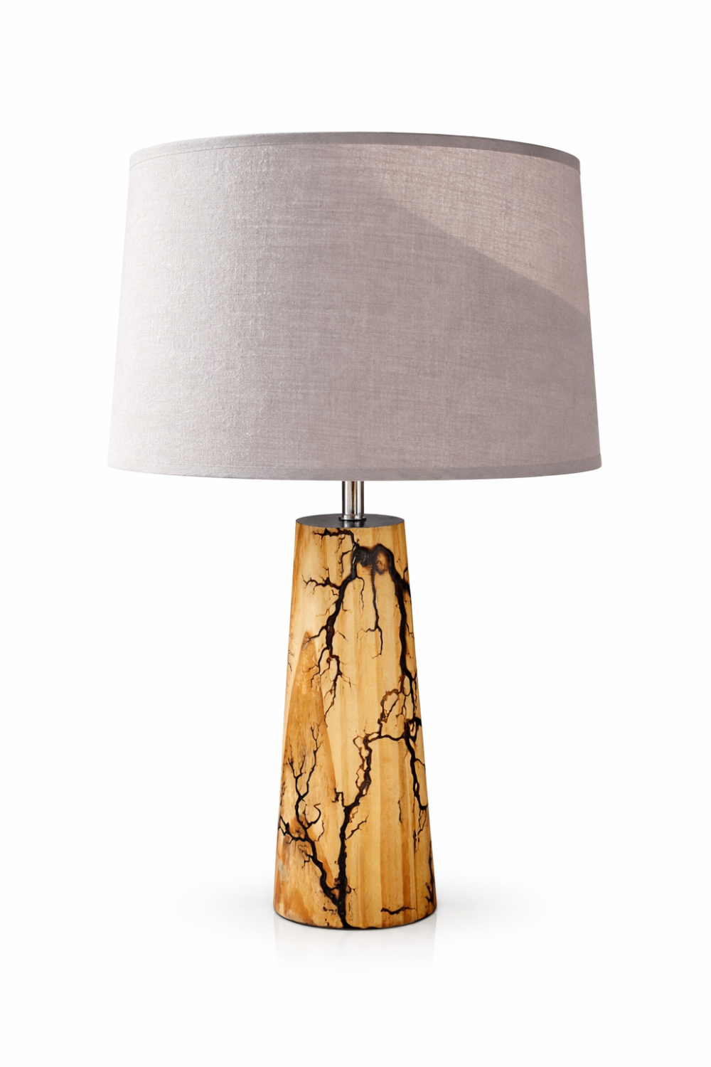 Lampe de table en bois Fractale – Luminaire Design Unique