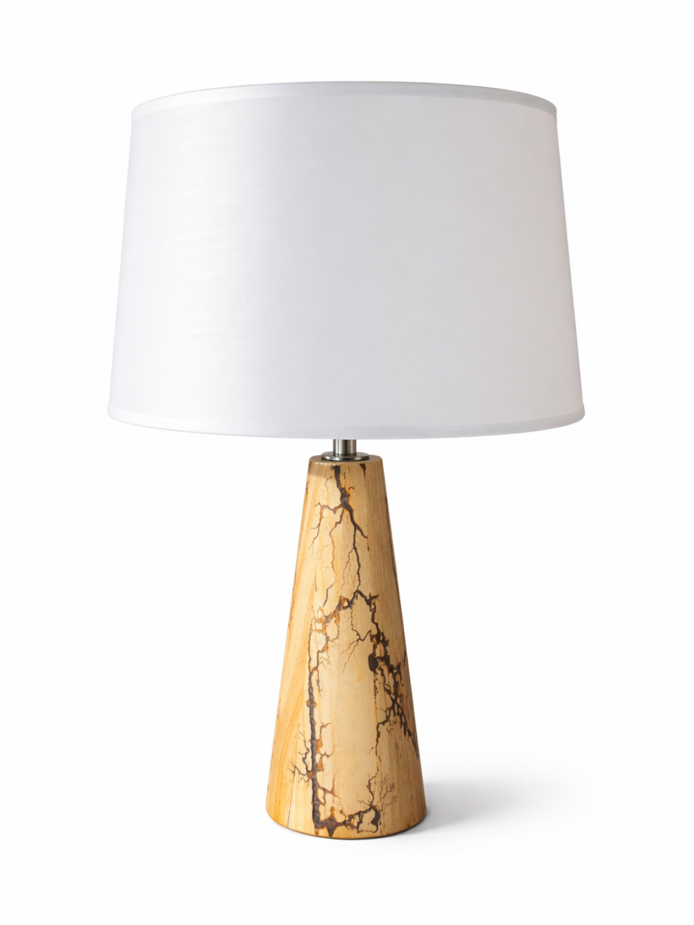 Lampe de table en bois Fractale – Luminaire Design Unique