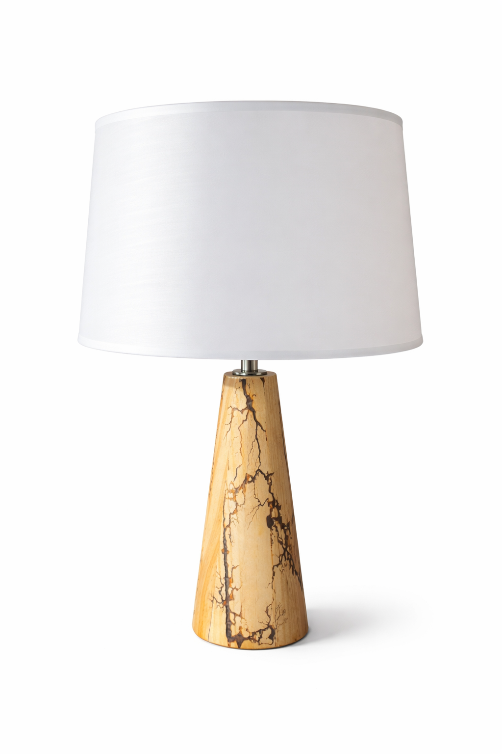Lampe de table en bois Fractale – Luminaire Design Unique