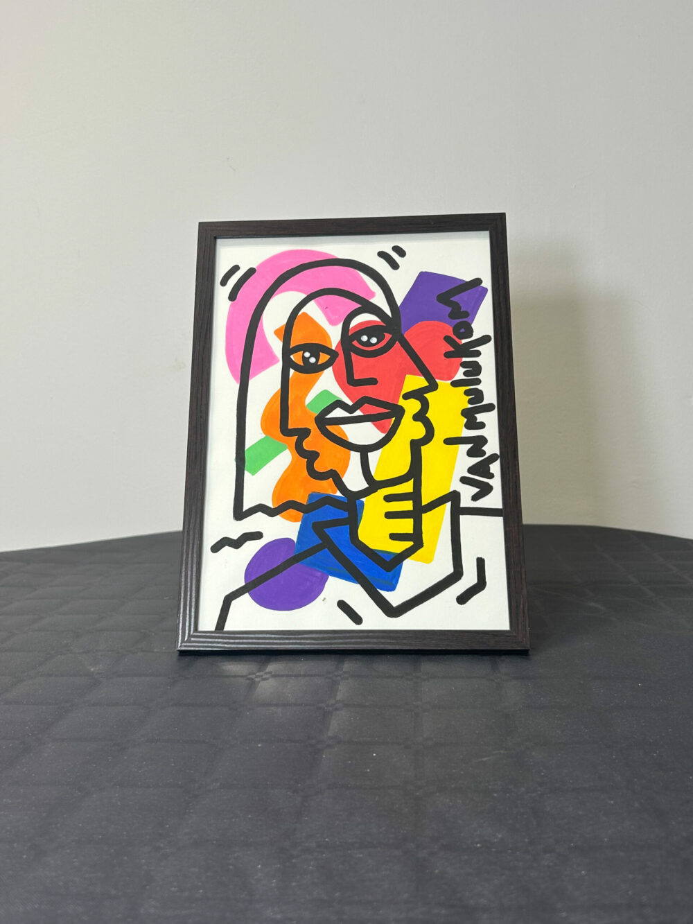Prisme – Œuvre pop art encadrée 23 × 32 cm | Van Mulukom