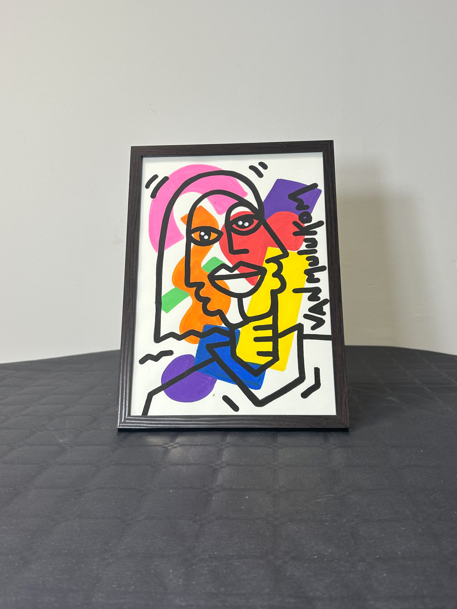 Prisme – Œuvre pop art encadrée 23 × 32 cm | Van Mulukom
