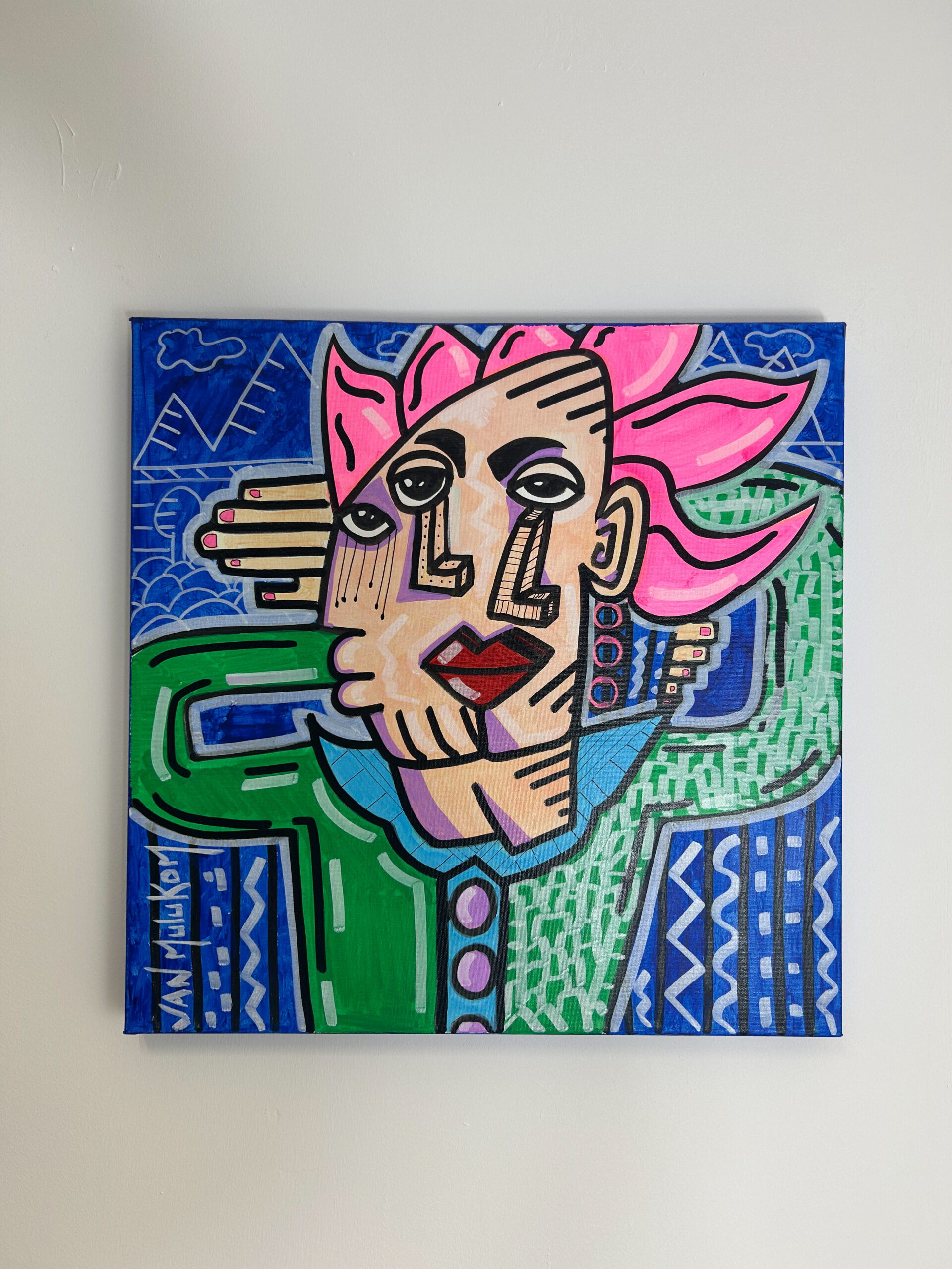 Toile acrylique tableau oeuvre Detente – Van Mulukom