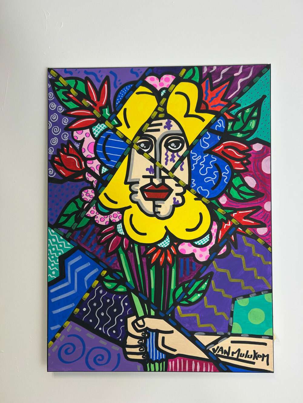 Nature vivante – Tableau pop art original 55 × 75 cm | Van Mulukom