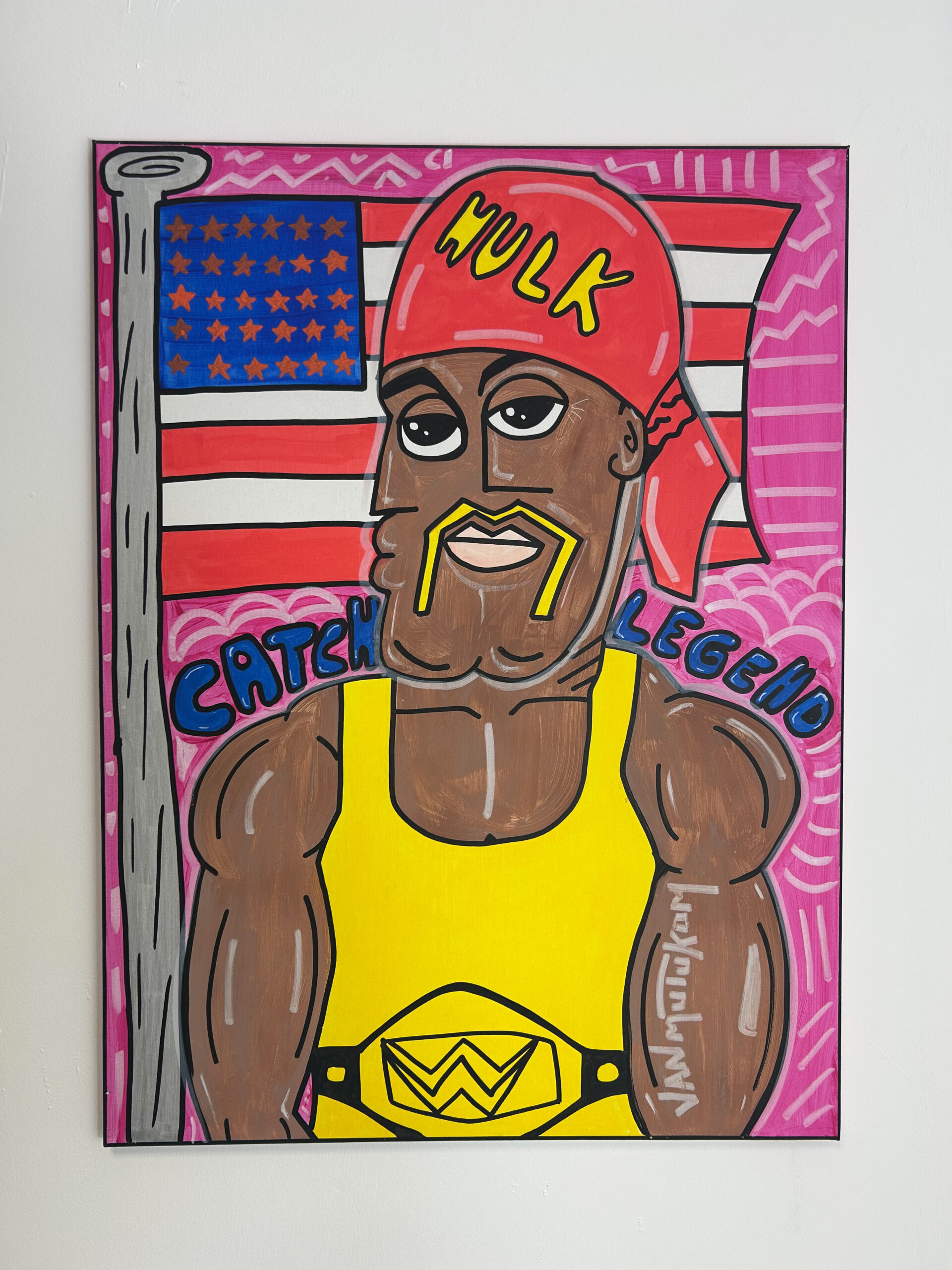 Hulk – Tableau pop art original 60 × 80 cm | Van Mulukom
