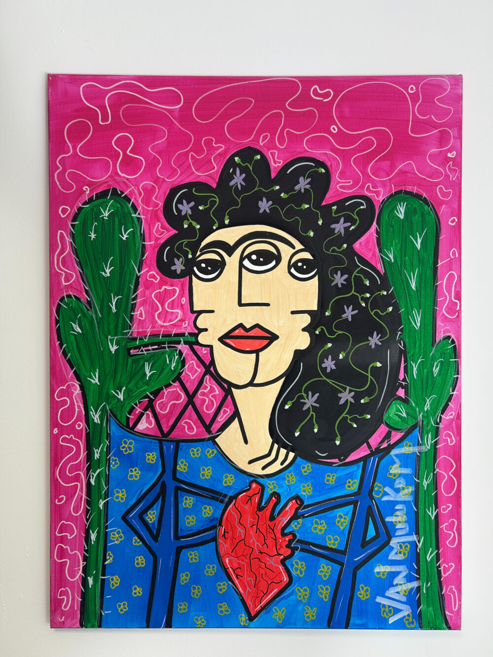 Frida – Tableau pop art original | Van Mulukom