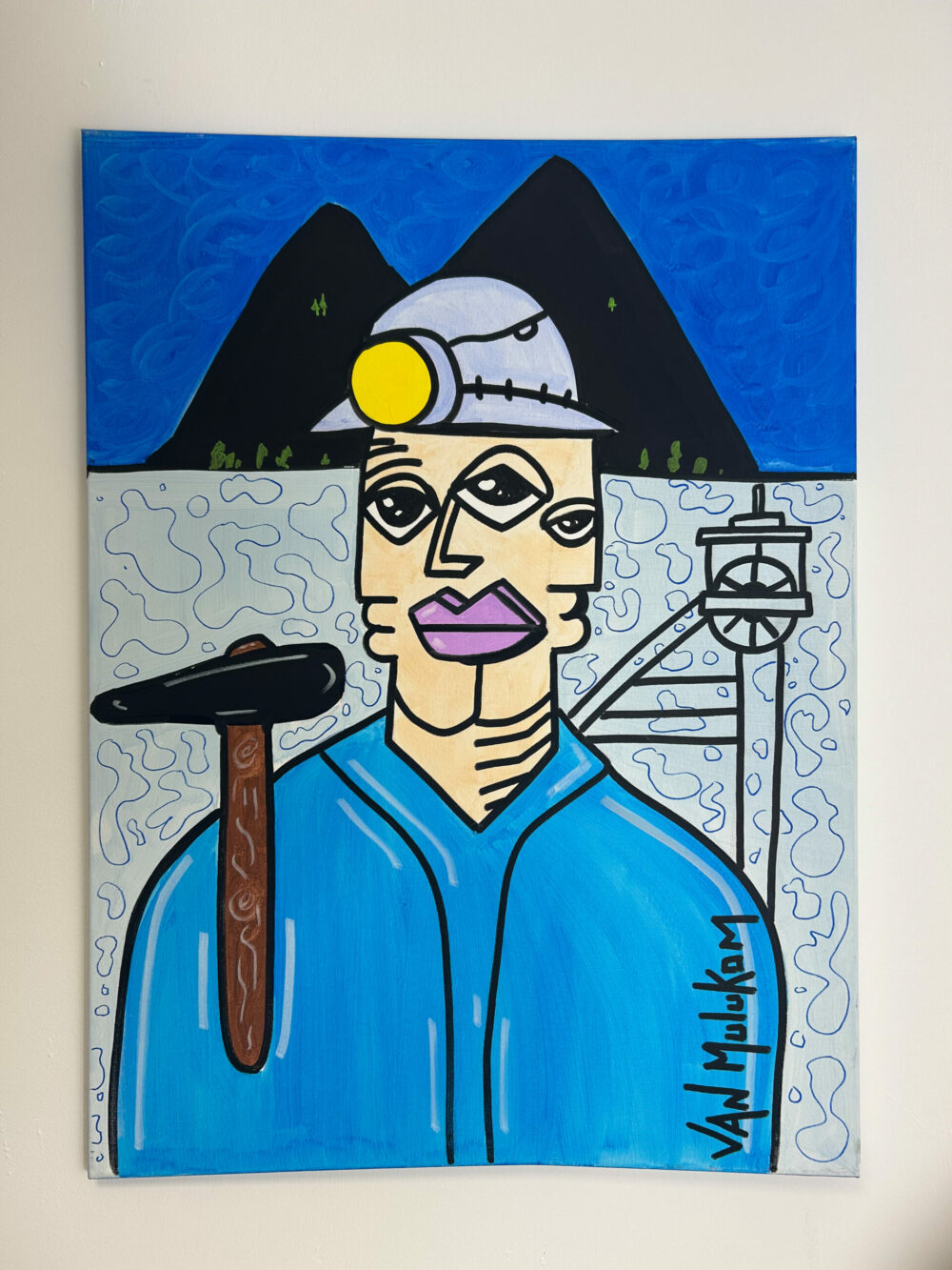 Mineur couleur – Tableau pop art original | Van Mulukom