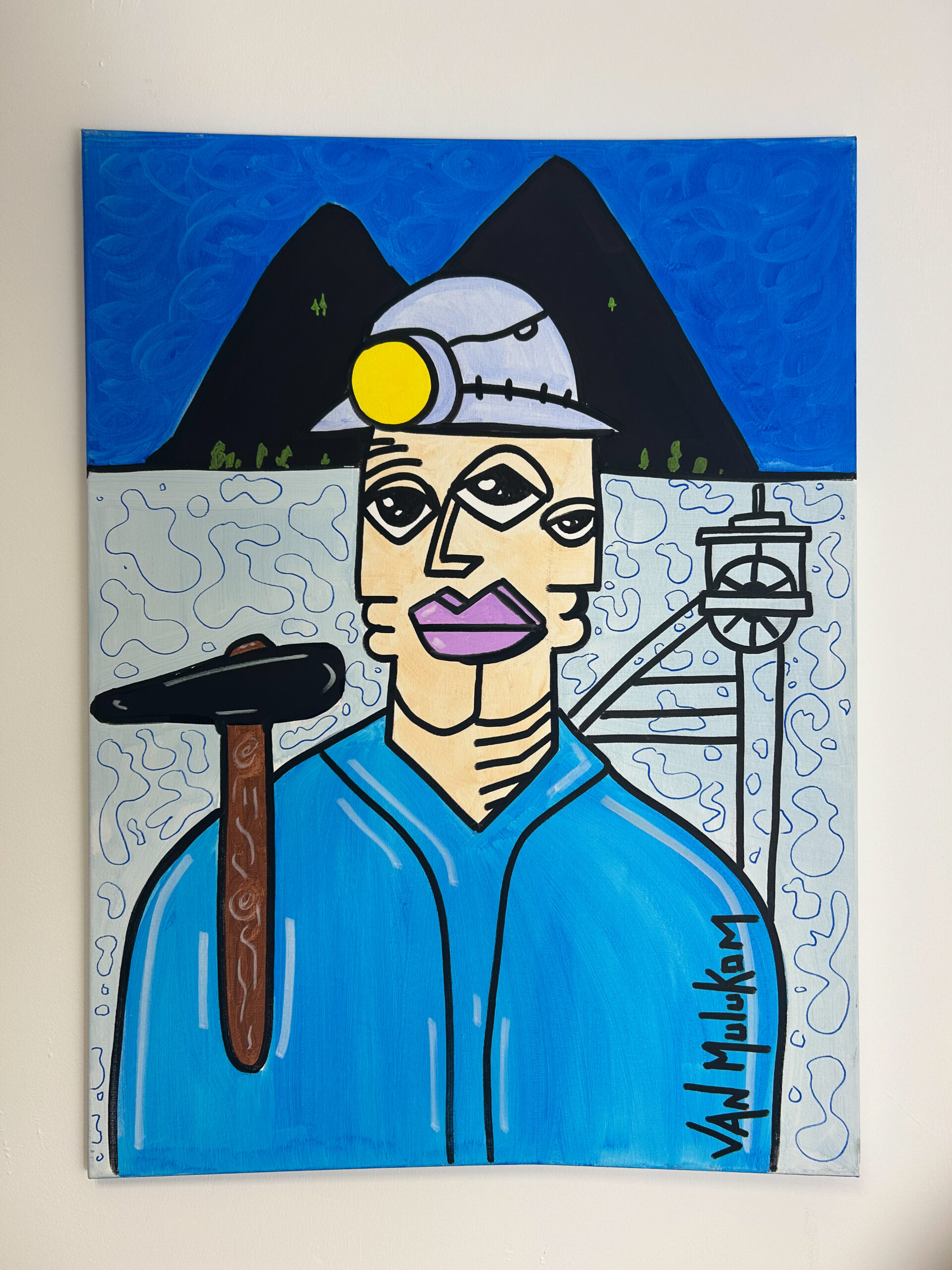 Mineur couleur – Tableau pop art original | Van Mulukom