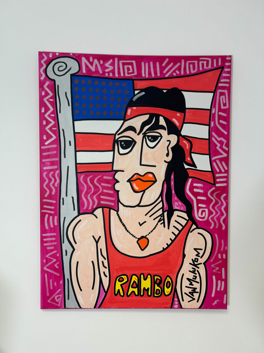 Rambo – Tableau pop art original | Van Mulukom