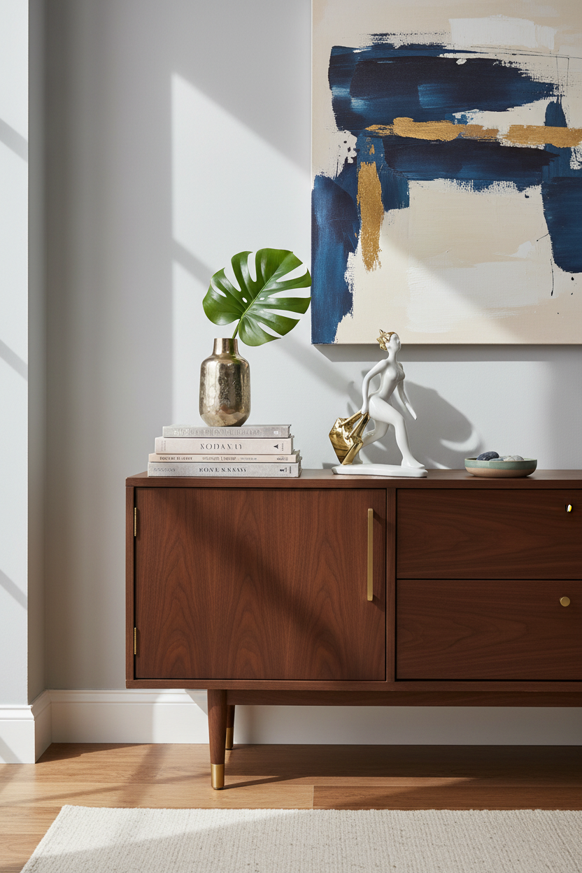 Femme Pressée Figurine Résine Blanc et Or 30 cm | Déco 2026