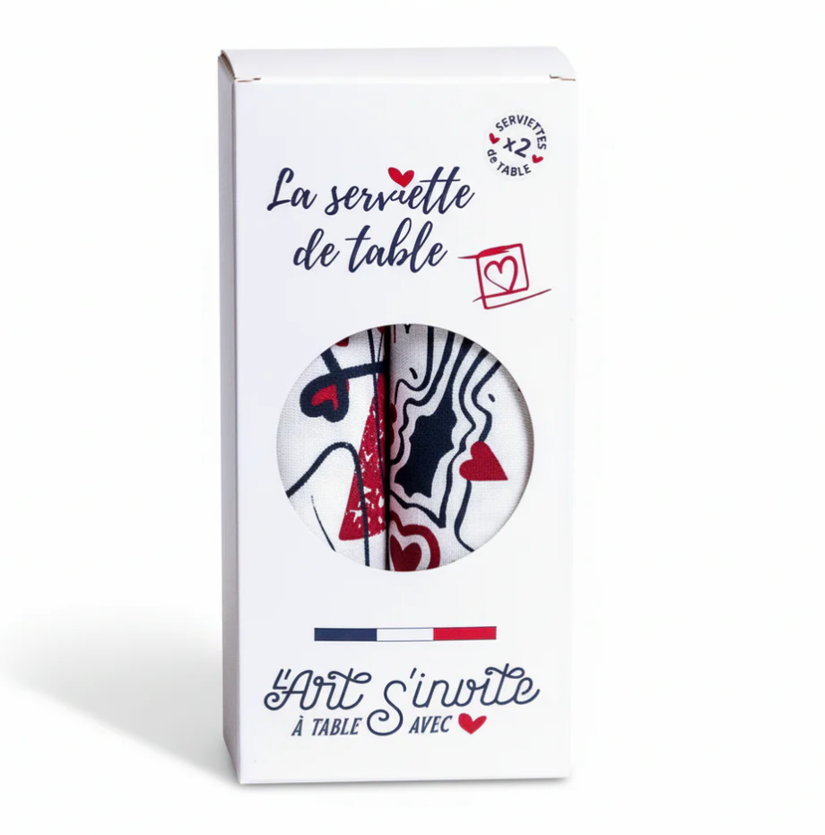 Coffret 2 serviettes – L'Art s'invite