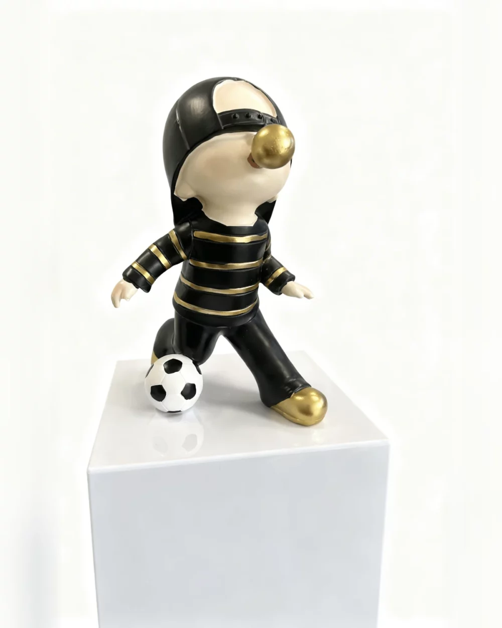 Figurine footballeur or 35 cm