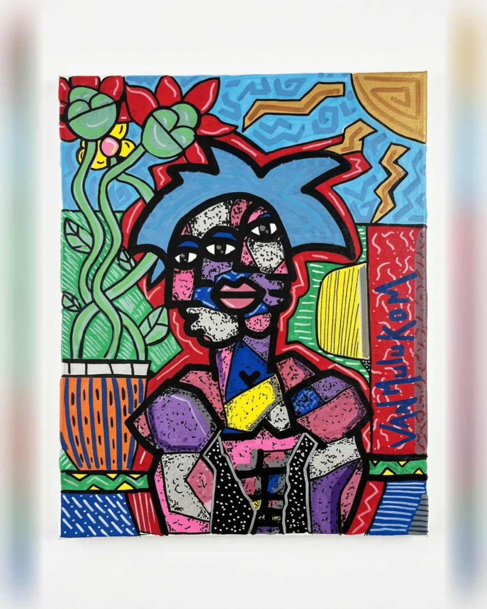 Fleurs tropicales 40×50 cm – Van Mulukom