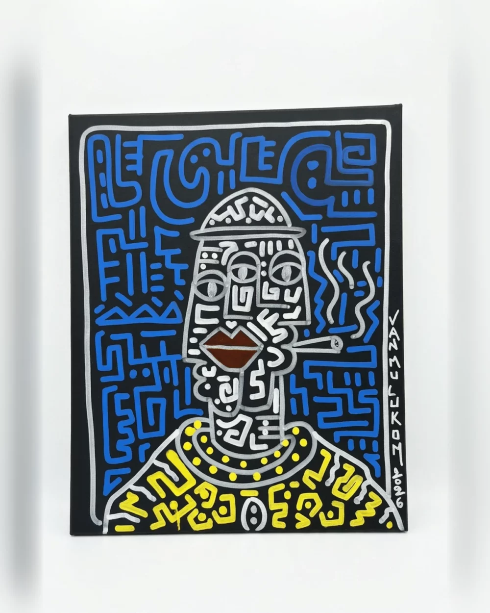Fumeur nocturne 40×50 cm – Van Mulukom