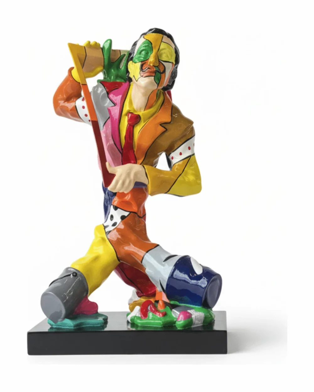 Sculpture Dali colorée