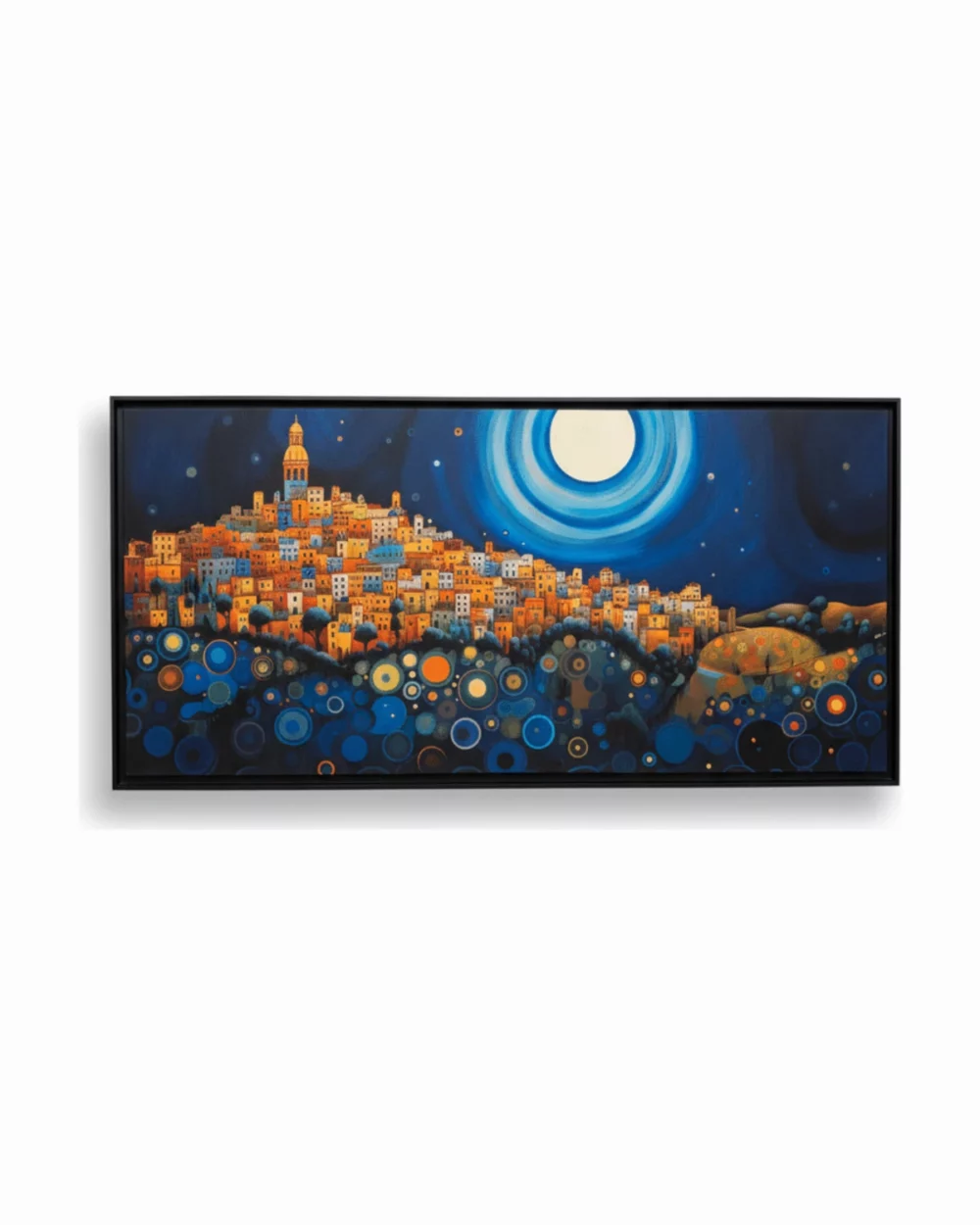 Tableau Ville Nocturne (100×200 cm)
